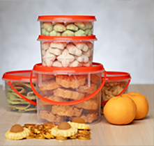 TAKEAWAY CONTAINERS WITH COMPARTMENTS